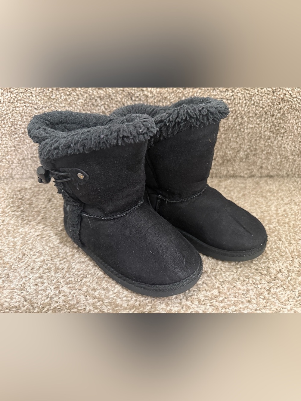 Airwalk Toddler Girls Black Boots Size 8.5
